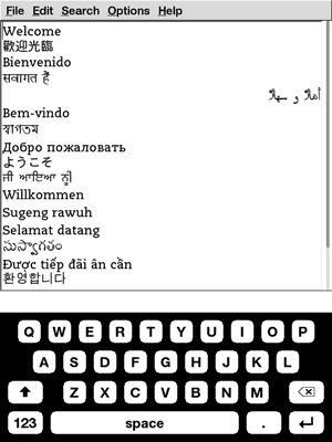 kindle touch notepad screenshot